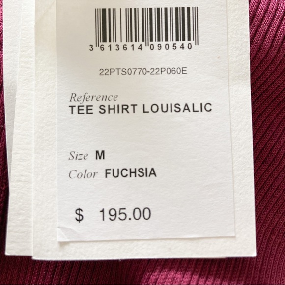 NWT Isabel Etoile Marant Fuchsia Ruffle Tank - Picture 5 of 5